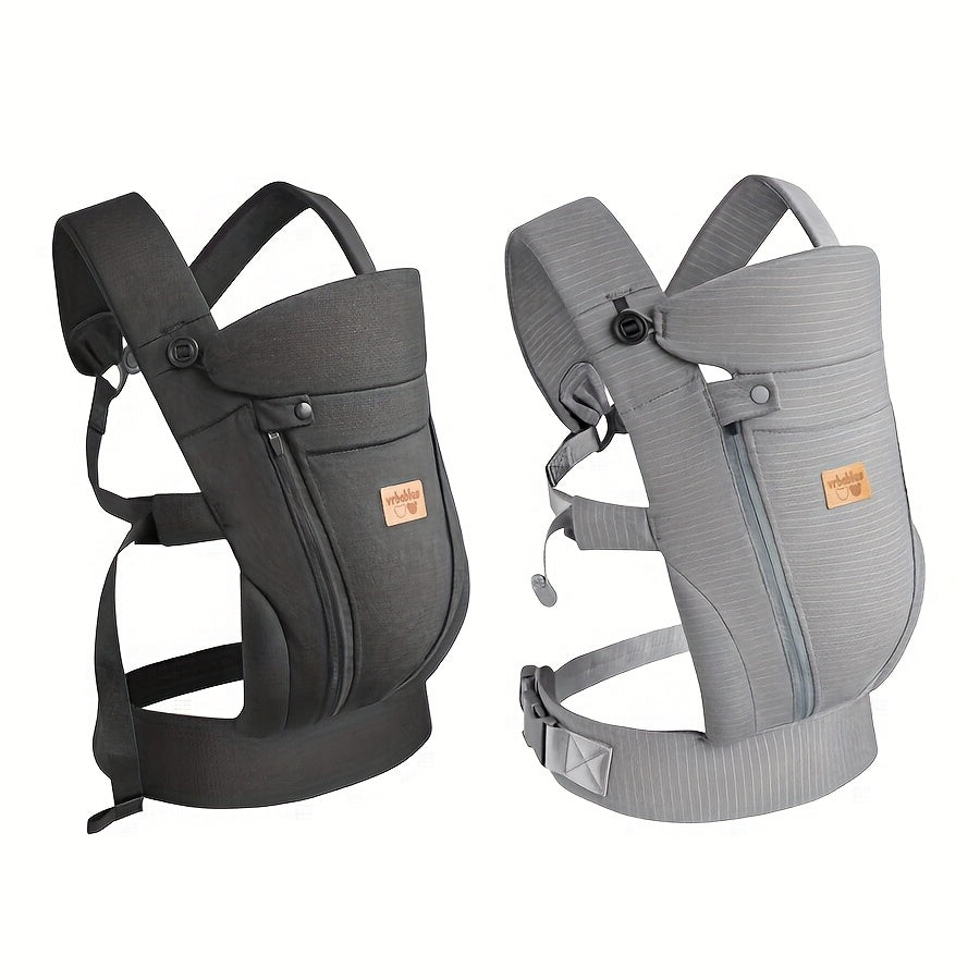 Vrbabies New Ergonomic Baby Carrier Newborn Toddler Wrap Carrier Hands Free Baby Sitting Support Sling Breathable Perfect For Infants Chest Sling For Babies Gift
