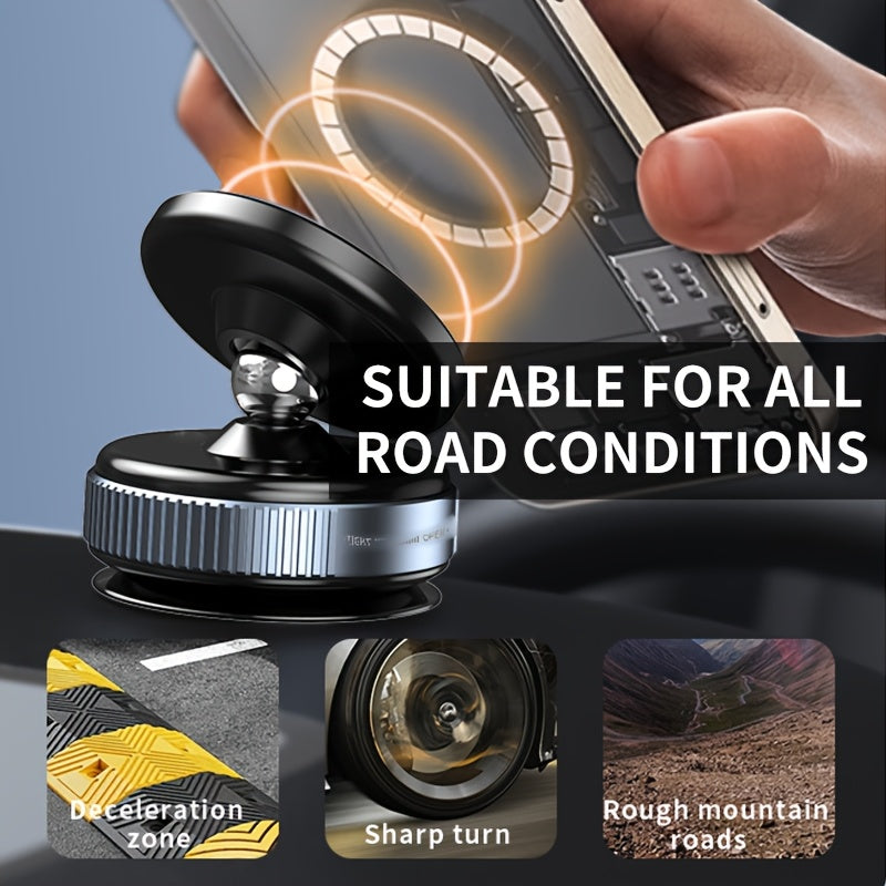The New Upgraded 360° Rotating Magnetic Universal Phone Holder Features Vacuum And Magnetic Suction for a Stable Car Mount. It'S Suitable for Use in The Kitchen, on Desks, in Offices, During Workouts, While Traveling, And in