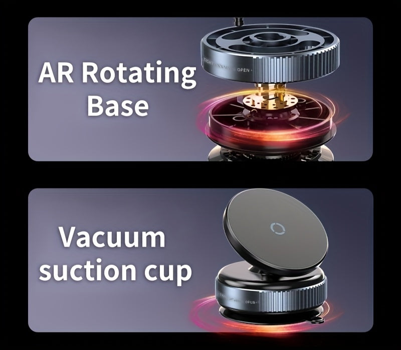 The New Upgraded 360° Rotating Magnetic Universal Phone Holder Features Vacuum And Magnetic Suction for a Stable Car Mount. It'S Suitable for Use in The Kitchen, on Desks, in Offices, During Workouts, While Traveling, And in