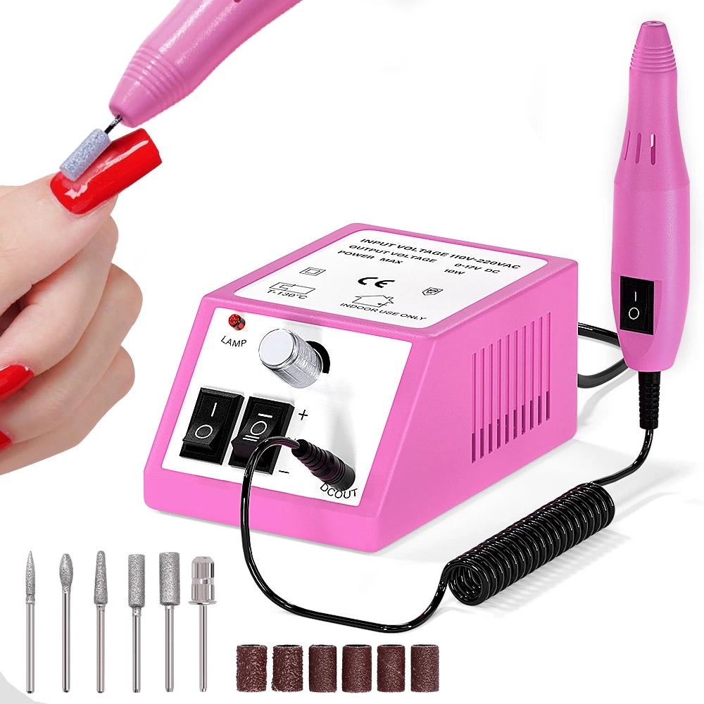 YIKOOLIN Electric Nail Drill Machine Nail File Drill Set Kit for Acrylic Nails Gel Nail Nail Art Polisher Sets Home Use