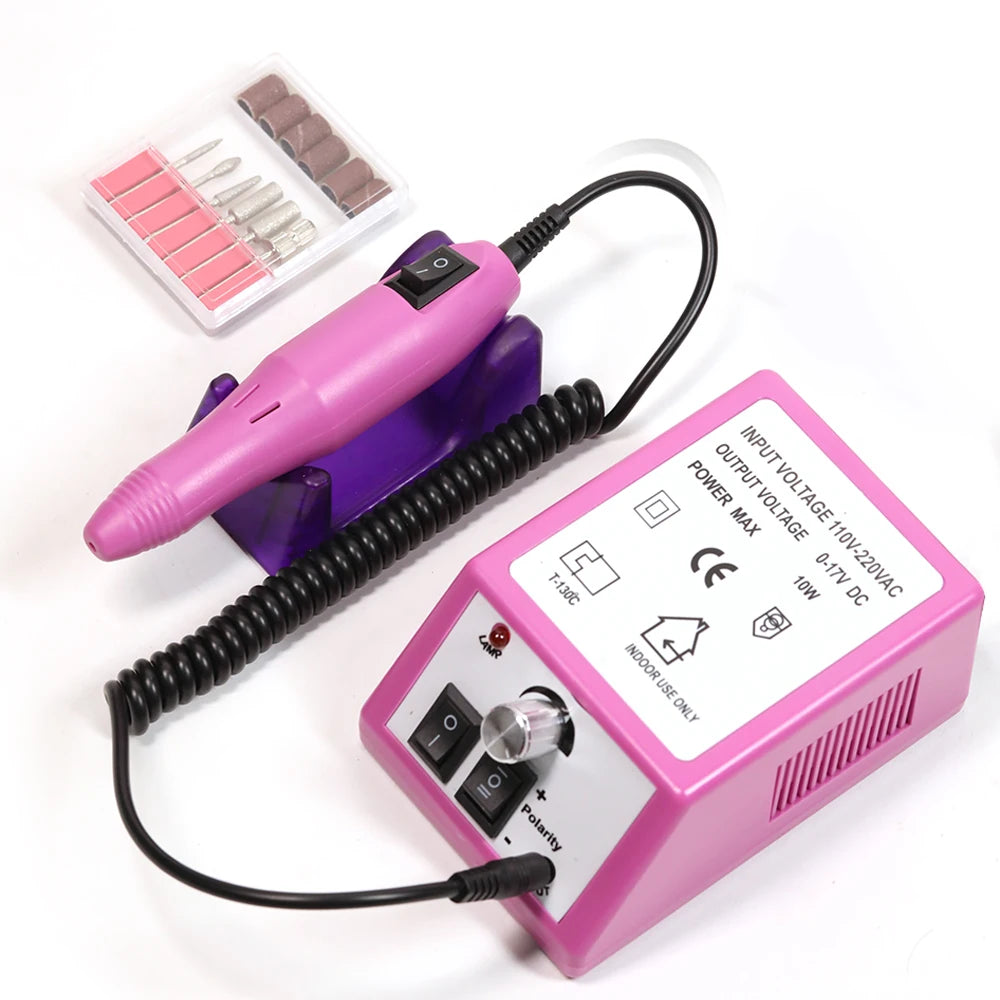 YIKOOLIN Electric Nail Drill Machine Nail File Drill Set Kit for Acrylic Nails Gel Nail Nail Art Polisher Sets Home Use