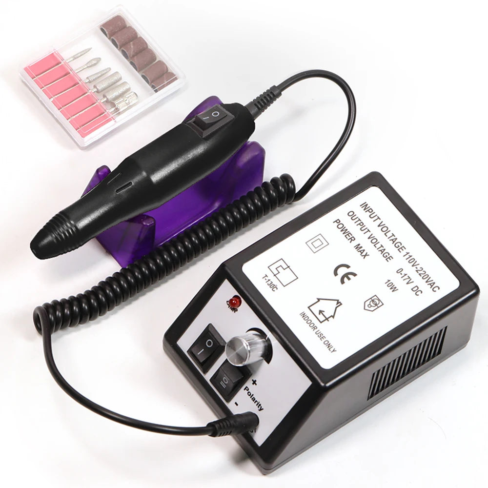 YIKOOLIN Electric Nail Drill Machine Nail File Drill Set Kit for Acrylic Nails Gel Nail Nail Art Polisher Sets Home Use