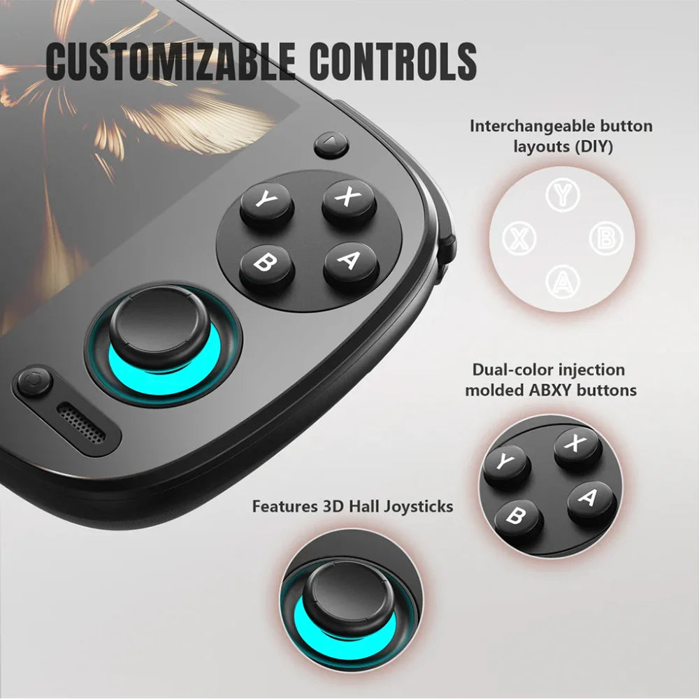 Retroid Pocket 5 Handheld Game Console 5.5Inch OLED Screen SD865 8GB+128GB RP5 with Bag Android Game Console Wifi 5000mAh