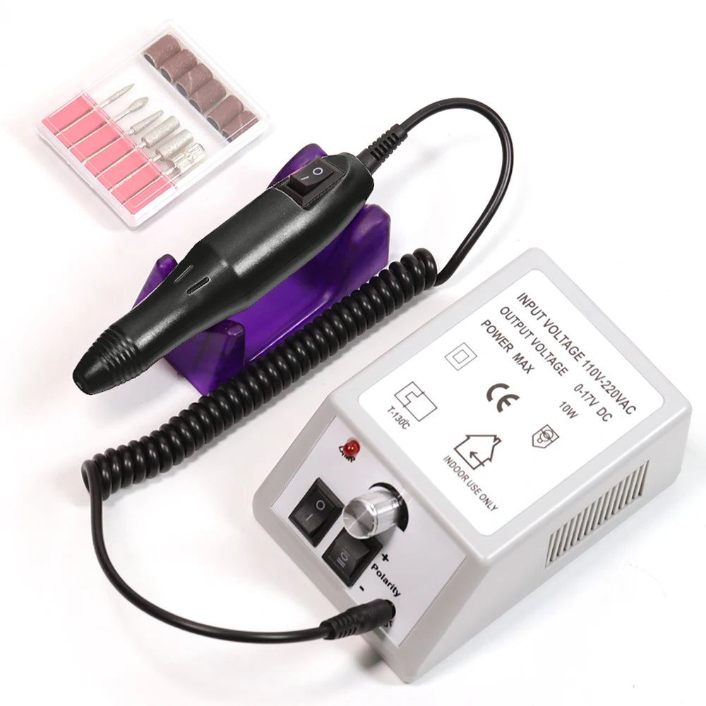 YIKOOLIN Electric Nail Drill Machine Nail File Drill Set Kit for Acrylic Nails Gel Nail Nail Art Polisher Sets Home Use