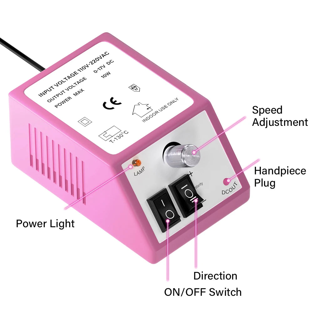 YIKOOLIN Electric Nail Drill Machine Nail File Drill Set Kit for Acrylic Nails Gel Nail Nail Art Polisher Sets Home Use