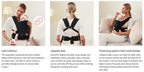 Vrbabies New Ergonomic Baby Carrier Newborn Toddler Wrap Carrier Hands Free Baby Sitting Support Sling Breathable Perfect For Infants Chest Sling For Babies Gift