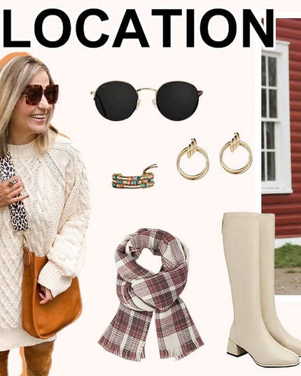Oversized Sweaters for Women Cable Knit Chunky Pullover Sweater