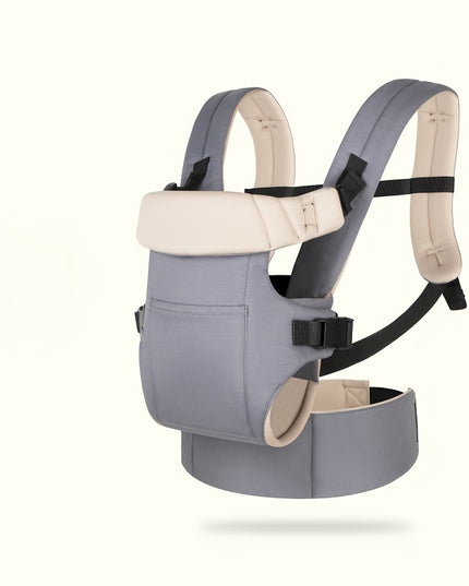 Ergonomic Baby Carrier, Multi-functional Polyester Front Carry Wrap, Adjustable Buckle Closure, Supports Up to 35lbs, for Newborns & Toddlers, Fits 0-3 Years Old