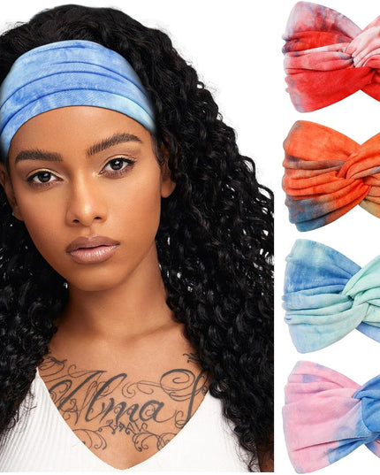 TERSE Extra Wide Headbands for Women Sport Yoga Workout Turban Headband Fashion Hairband Non Slip
