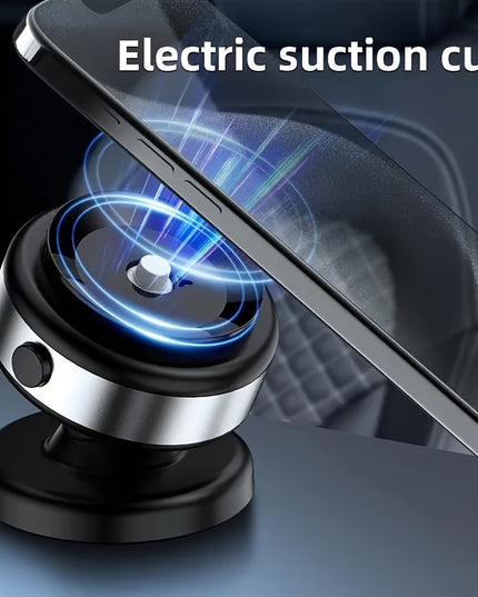 2025 New Car Electric Suction Cup Vacuum Magnetic Mobile Phone Holder, 1 Multi-angle Dashboard Navigation Universal Holder, Car Magnetic Mobile Phone Holder, Car Mobile Phone Accessories