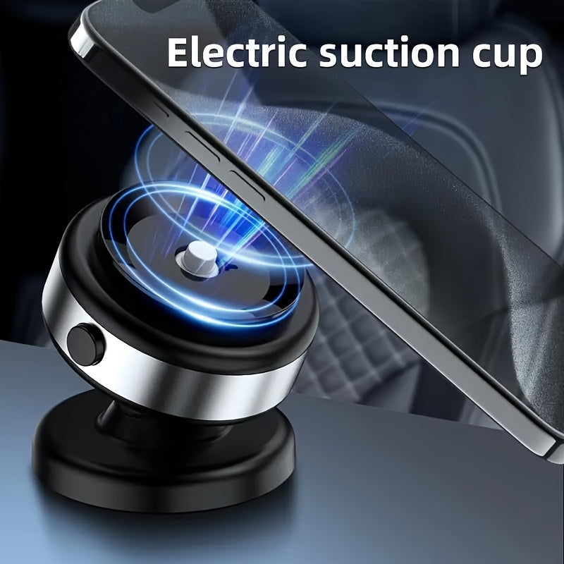 2025 New Car Electric Suction Cup Vacuum Magnetic Mobile Phone Holder, 1 Multi-angle Dashboard Navigation Universal Holder, Car Magnetic Mobile Phone Holder, Car Mobile Phone Accessories