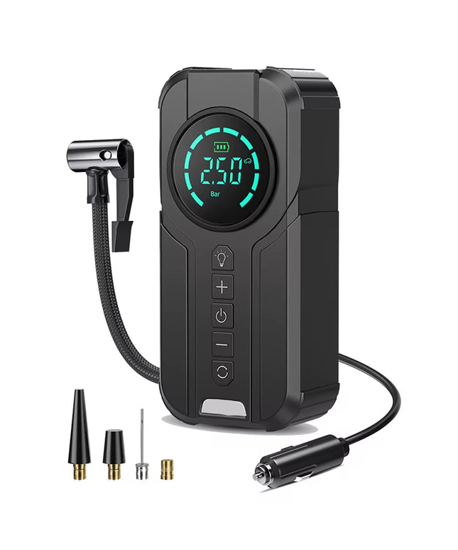 Portable Digital Inflatable Pump for Cars, Motorcycles, Bicycles, and Boats