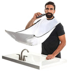 Beard Bib Apron For Men, Beard Trimming Catcher Bib For Shaving & Hair Clippings, Waterproof Non-Stick Hair Catcher Grooming Cloth With 2 Suction Cups