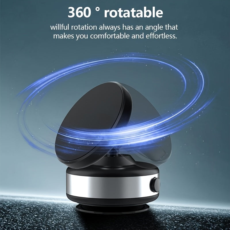 2025 New Car Electric Suction Cup Vacuum Magnetic Mobile Phone Holder, 1 Multi-angle Dashboard Navigation Universal Holder, Car Magnetic Mobile Phone Holder, Car Mobile Phone Accessories