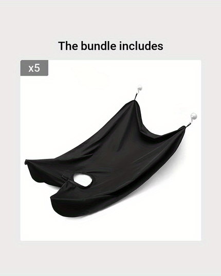 Beard Bib Apron For Men, Beard Trimming Catcher Bib For Shaving & Hair Clippings, Waterproof Non-Stick Hair Catcher Grooming Cloth With 2 Suction Cups