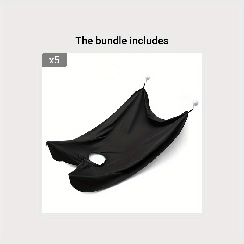 Beard Bib Apron For Men, Beard Trimming Catcher Bib For Shaving & Hair Clippings, Waterproof Non-Stick Hair Catcher Grooming Cloth With 2 Suction Cups