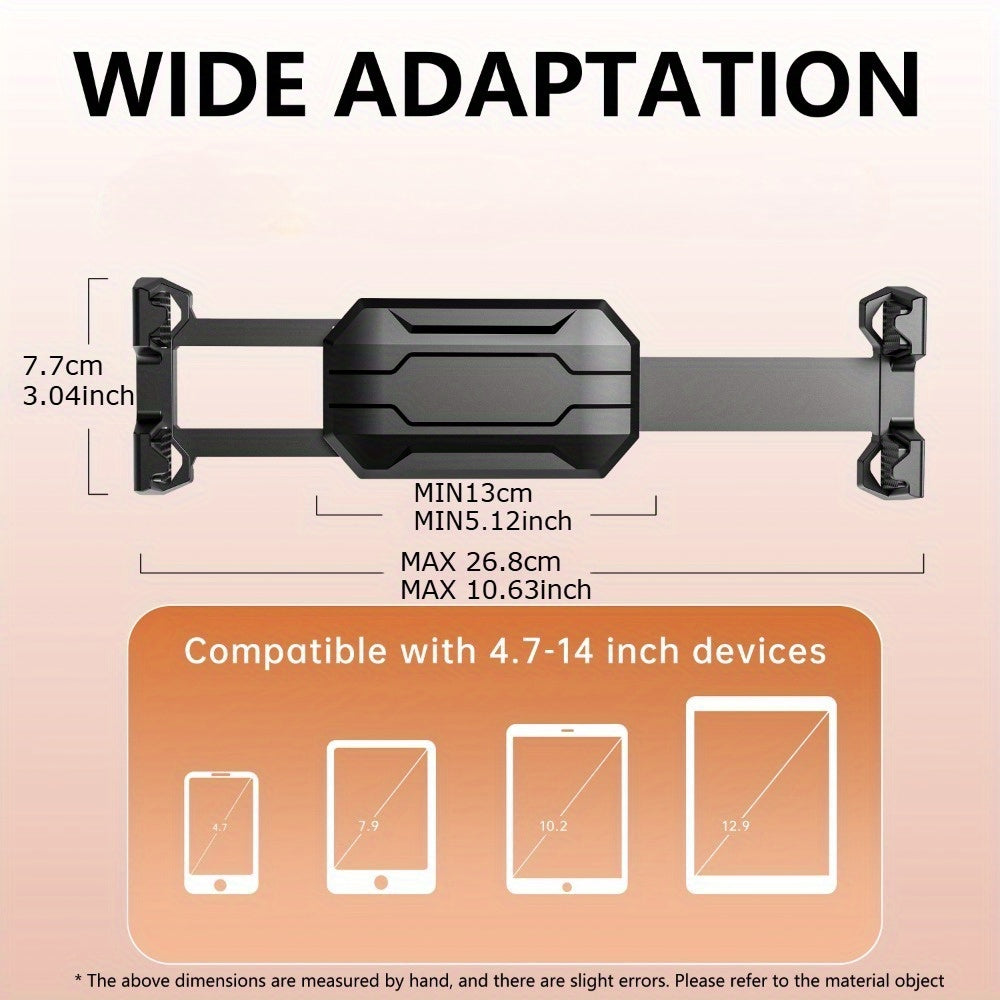 1-Pack Adjustable ABS Adjustable Cup Holder Mount for Phone and Tablet, Dual-Use Navigation Stand