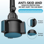 1-Pack Adjustable ABS Adjustable Cup Holder Mount for Phone and Tablet, Dual-Use Navigation Stand