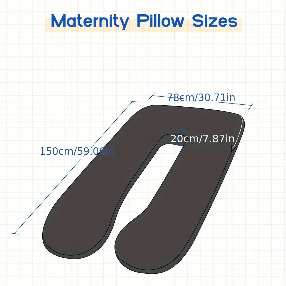 Pregnancy Pillow, U Shaped Full Body Pillows For Sleeping Support, 55in/60in Maternity Pillow For Pregnant Women With Cover
