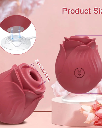 Rose Toys Sucking Vibrator Adult Sex Toys for Women Couples, Purple