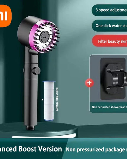 XIAOMI 3 Modes Shower Head High Pressure Showerhead Portable Filter Rainfall Faucet Tap Bathroom Bath Home Innovative Accessory