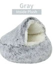 Gray Long Plush / 50X50Cm