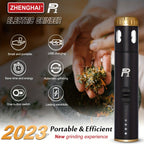 USB Rechargeable Electric Tobacco Herb Grinder 1pc with Quick Grinding, Cone Loader, Portable Storage Bag Included - Smoking Accessories