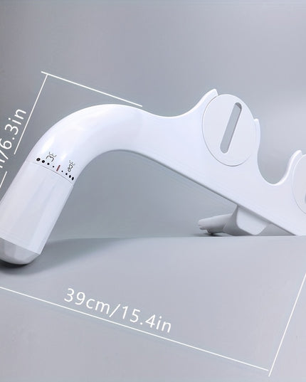 Advanced Bidet Attachment for Toilet Seat - Dual Nozzle Rear and Feminine Wash with Adjustable Water Pressure Sprayer, Non-Electric Shattaf Butt Cleaner with Universal Adapter for US and Canada, White Color