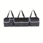Universal Fit Car Seat Back Organizer, Large Capacity 600D Oxford Fabric with Multiple Pockets, Polyester Fiber Material, Vehicle Storage Solution