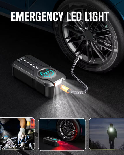 Portable Digital Inflatable Pump for Cars, Motorcycles, Bicycles, and Boats