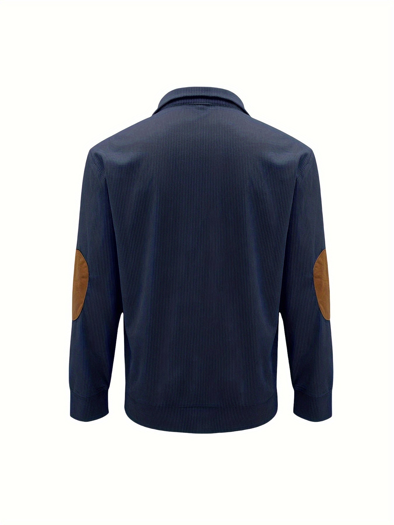 Men'S Casual Jacket for Autumn And Winter, Featuring a Loose Fit, Corduroy Fabric, Stand-Up Collar, Long Sleeves, And Button- Design.