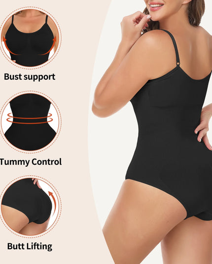 Shapewear Bodysuit for Women Tummy Control Body Shaper Seamless Sculpting Snatched High Waist Body Suit