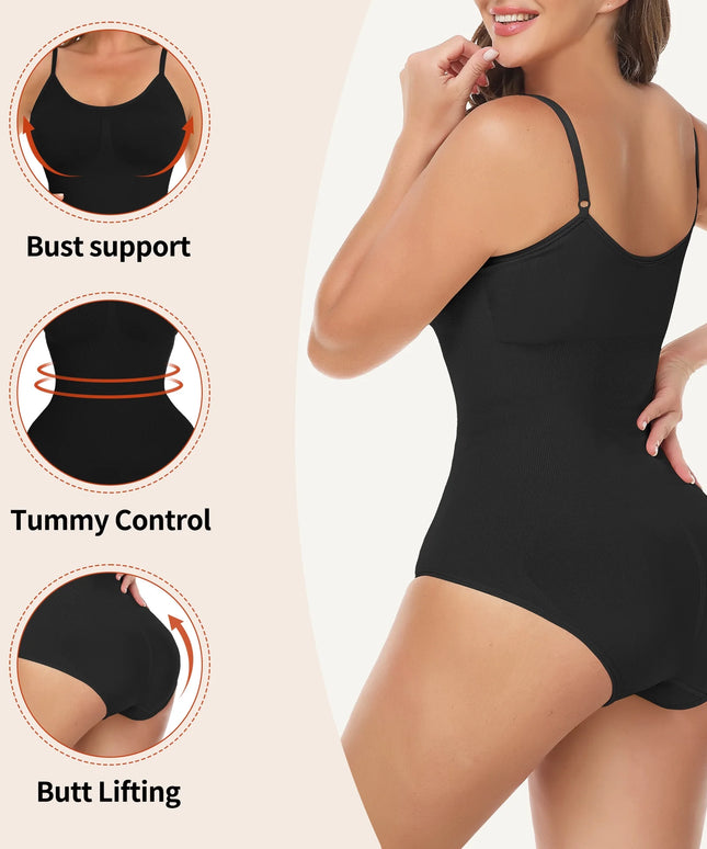 Shapewear Bodysuit for Women Tummy Control Body Shaper Seamless Sculpting Snatched High Waist Body Suit