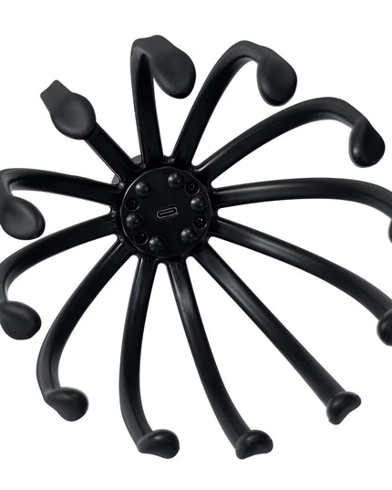 Electric Head Massager with Adjustable Settings, 12 TPE Massage Claws, USB Rechargeable Device