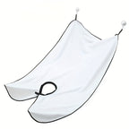 Beard Bib Apron For Men, Beard Trimming Catcher Bib For Shaving & Hair Clippings, Waterproof Non-Stick Hair Catcher Grooming Cloth With 2 Suction Cups
