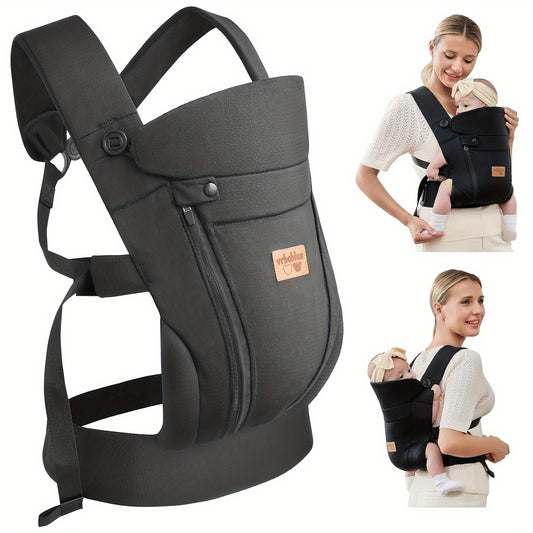 Vrbabies New Ergonomic Baby Carrier Newborn Toddler Wrap Carrier Hands Free Baby Sitting Support Sling Breathable Perfect For Infants Chest Sling For Babies Gift