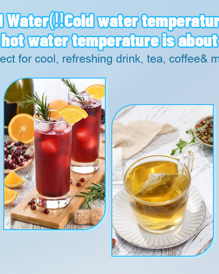 5 Gallon Hot and Cold Water Dispenser, Countertop Water Dispenser, Top Loading Hot & Cold Water Cooler Dispenser with 3 Temperature Settings, for Office, in The Desk Bedside Cabinet, Tea Table, Bar