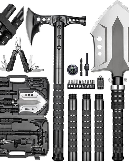 28 in 1 Survival Multi-Tool Shovel Kit