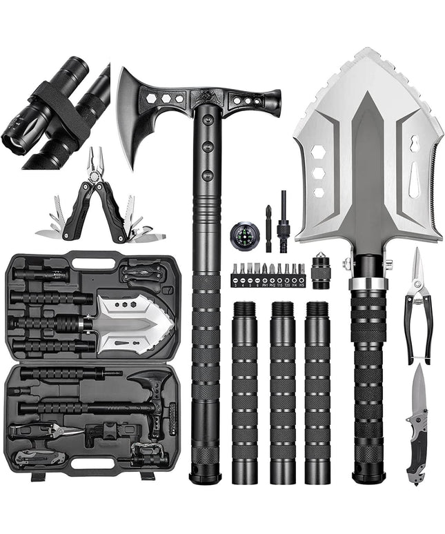 28 in 1 Survival Multi-Tool Shovel Kit
