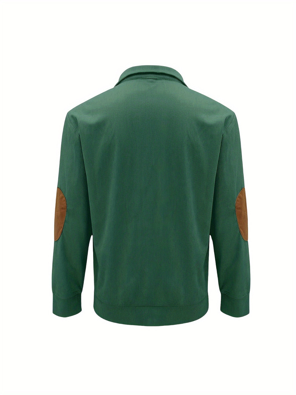 Men'S Casual Jacket for Autumn And Winter, Featuring a Loose Fit, Corduroy Fabric, Stand-Up Collar, Long Sleeves, And Button- Design.