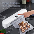 Compact One-button Automatic Vacuum Sealing Machine - Household Food Sealing Device for Vacuum Low Temperature Method and Dry Wet Food - Small Fresh-keeping Plastic Sealing Machine