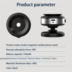 2025 New Car Electric Suction Cup Vacuum Magnetic Mobile Phone Holder, 1 Multi-angle Dashboard Navigation Universal Holder, Car Magnetic Mobile Phone Holder, Car Mobile Phone Accessories