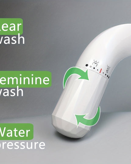 Advanced Bidet Attachment for Toilet Seat - Dual Nozzle Rear and Feminine Wash with Adjustable Water Pressure Sprayer, Non-Electric Shattaf Butt Cleaner with Universal Adapter for US and Canada, White Color