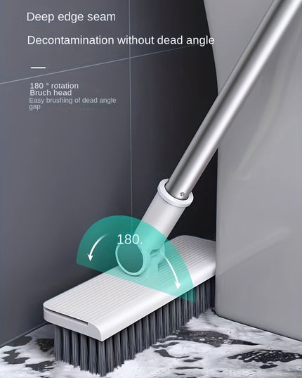 3 In1 Set, Household Broom And Dustpan Set, Long Handle Floor Cleaning Broom Dustpan Set, Rotatable Broom And Dustpan With Comb Tooth, Non-stick Hair, To Remove Dust And Garbage, For Home, Kitchen, Office, Cleaning Tool, Clea