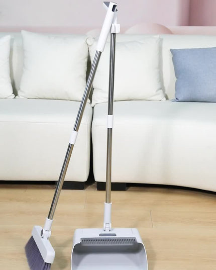 3 In1 Set, Household Broom And Dustpan Set, Long Handle Floor Cleaning Broom Dustpan Set, Rotatable Broom And Dustpan With Comb Tooth, Non-stick Hair, To Remove Dust And Garbage, For Home, Kitchen, Office, Cleaning Tool, Clea