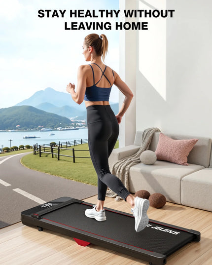 Walking Pad, under Desk Treadmill, 2.5HP Portable Treadmills for Home Office, Walking Jogging Machine with Remote Control, LED Display