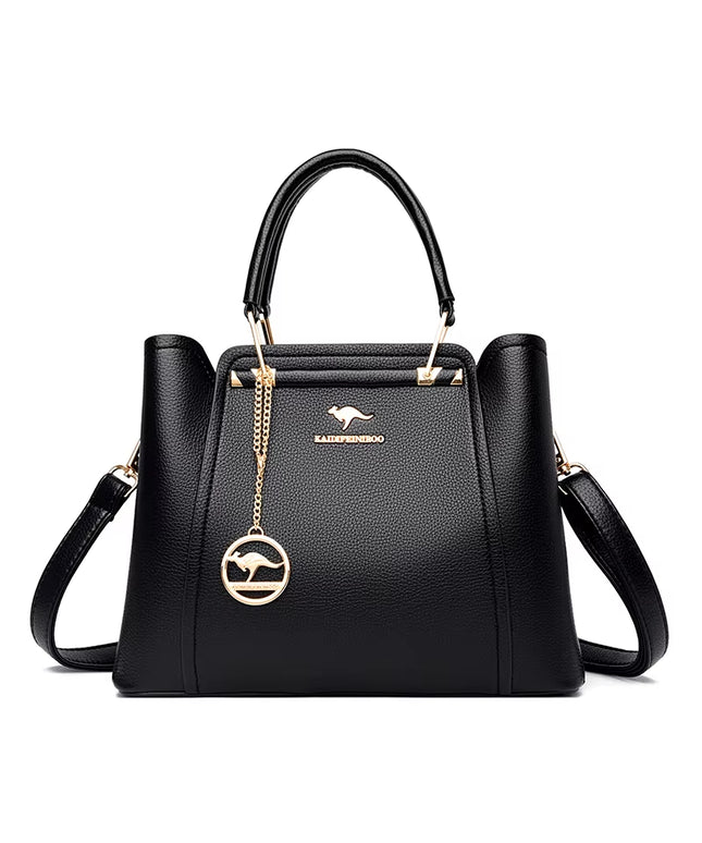 Luxury 3-Layer Leather Handbags for Women - Designer Crossbody Tote Bag with Large Capacity 2024