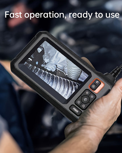 Inskam 4.3" IPS LCD Endoscope Camera, 8mm Single Lens,, ABS Material, Analog Display, Battery/USB Dual Power, 2000mAh Rechargeable Lithium Battery, ≤36V Operating Voltage, for Auto Repair & Plumbing