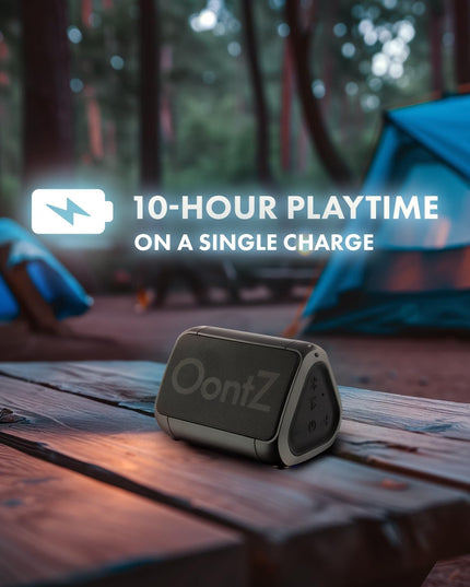 Oontz Solo Bluetooth Portable Speaker, 5 Watts Mini Speaker, up to 100 Unobstructed Feet Wireless Range, 10Hrs Playtime, IPX5 Waterproof Bluetooth Speaker (Black)