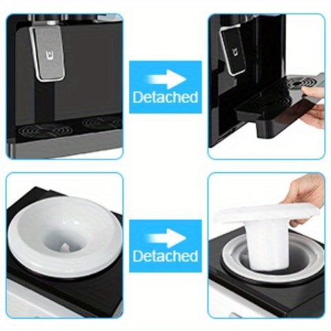 5 Gallon Hot and Cold Water Dispenser, Countertop Water Dispenser, Top Loading Hot & Cold Water Cooler Dispenser with 3 Temperature Settings, for Office, in The Desk Bedside Cabinet, Tea Table, Bar